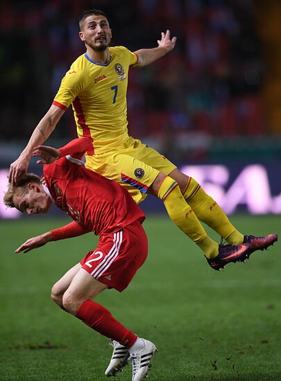 Russia vs. Romania friendly football match