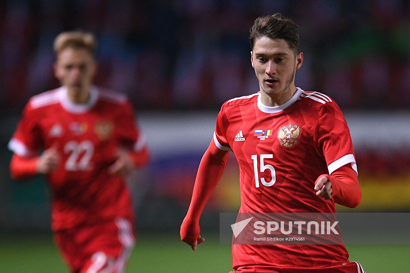 Russia vs. Romania friendly football match