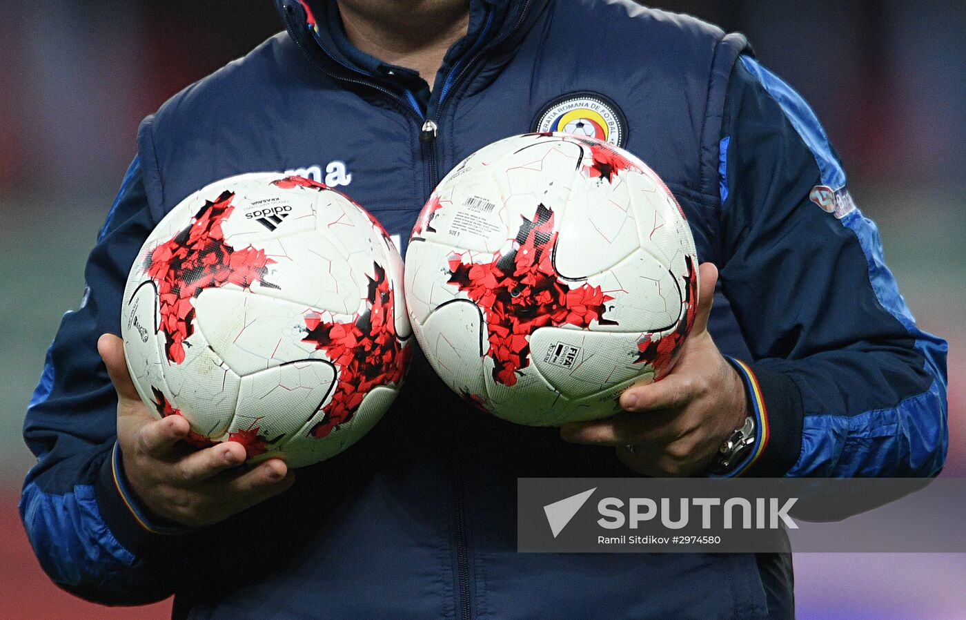 Russia vs. Romania friendly football match