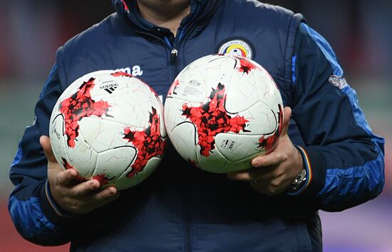 Russia vs. Romania friendly football match