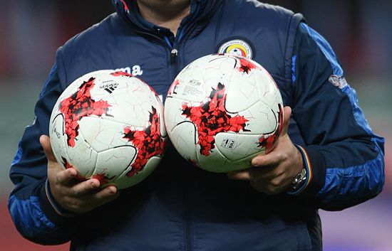 Russia vs. Romania friendly football match