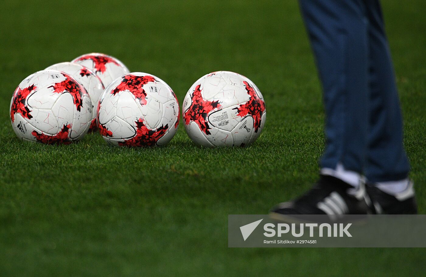 Russia vs. Romania friendly football match