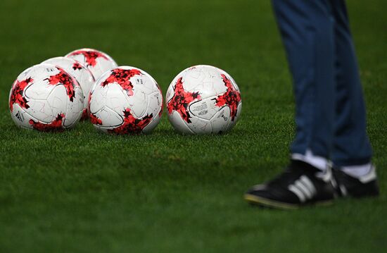 Russia vs. Romania friendly football match