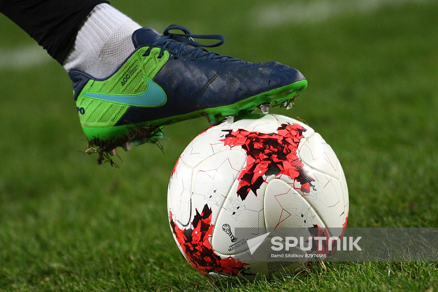 Russia vs. Romania friendly football match