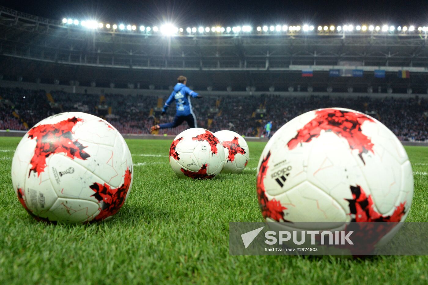 Russia vs. Romania friendly football match