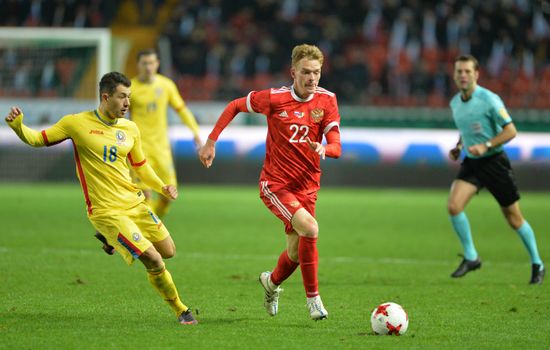 Russia vs. Romania friendly football match