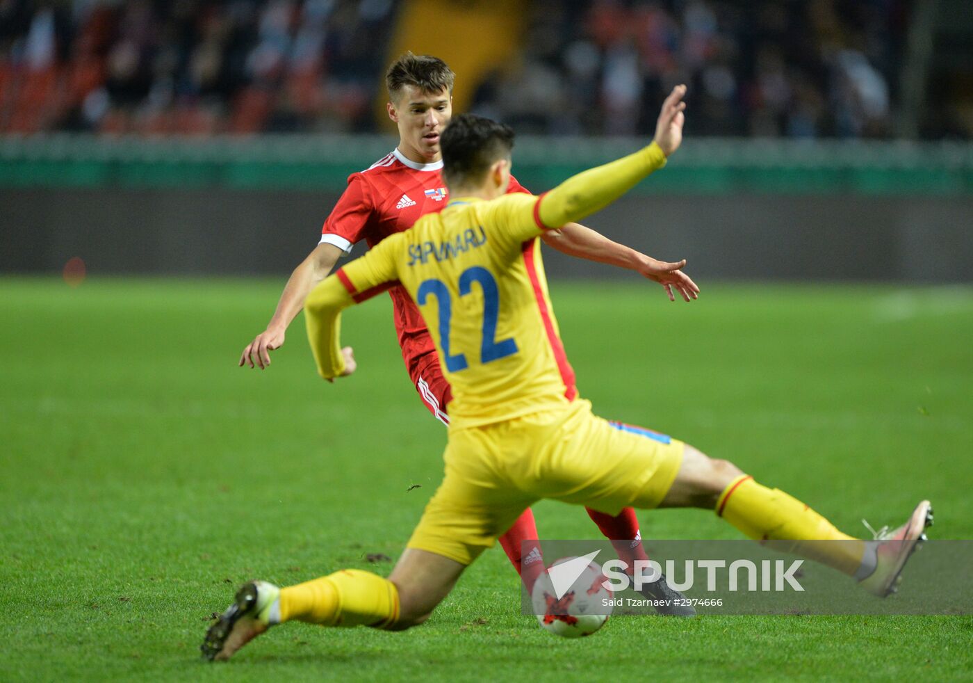 Russia vs. Romania friendly football match