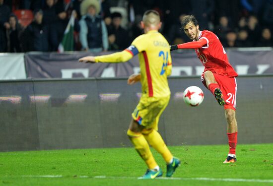Russia vs. Romania friendly football match