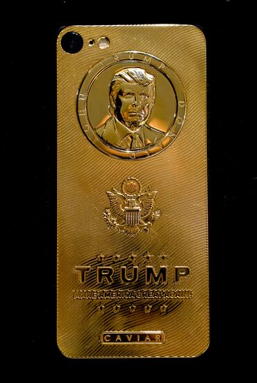 Smart phone released with Donald Trump's bas-relief to mark his election victory