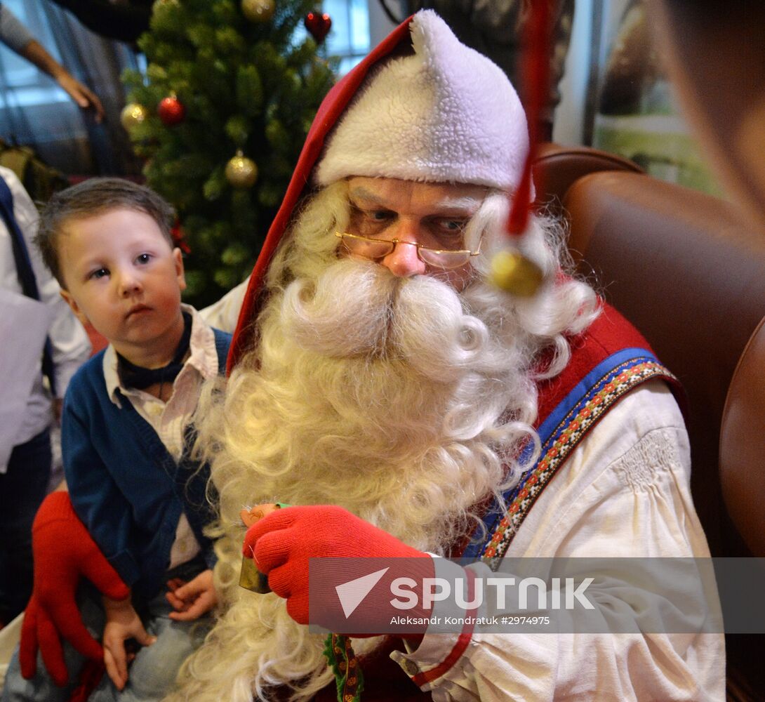 Finnish Santa Claus Joulupukki visits Chelyabinsk