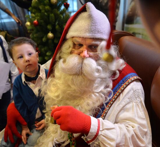 Finnish Santa Claus Joulupukki visits Chelyabinsk