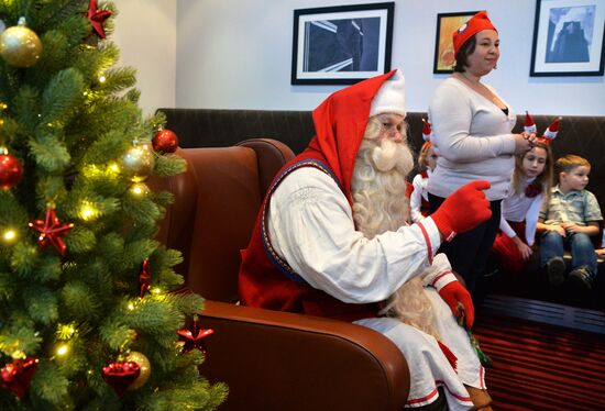 Finnish Santa Claus Joulupukki visits Chelyabinsk