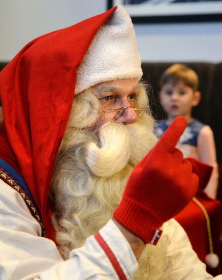 Finnish Santa Claus Joulupukki visits Chelyabinsk