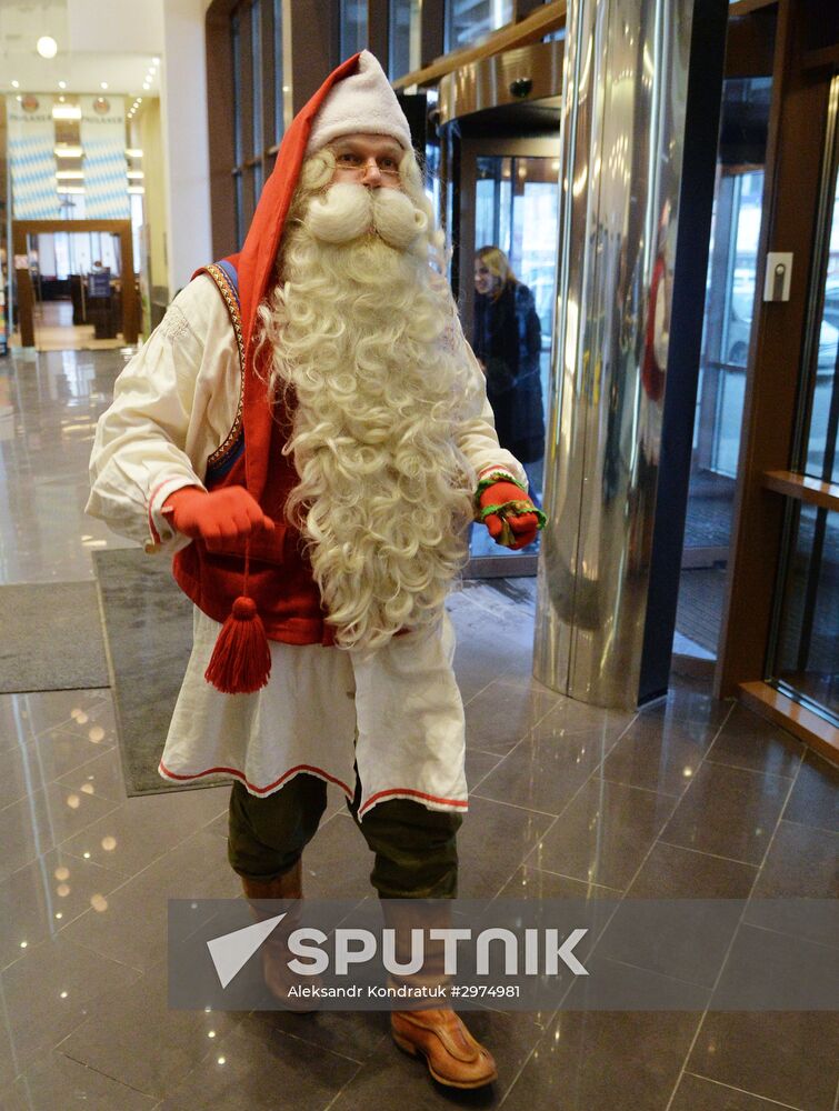 Finnish Santa Claus Joulupukki visits Chelyabinsk