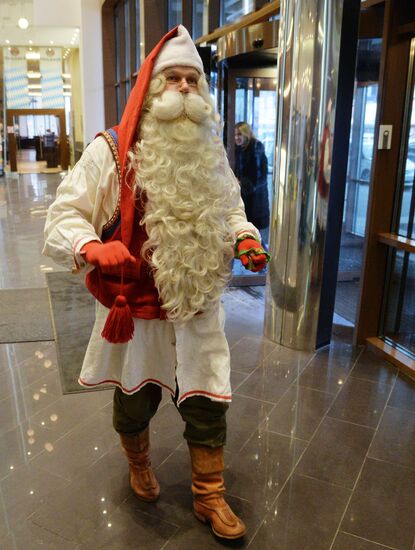 Finnish Santa Claus Joulupukki visits Chelyabinsk
