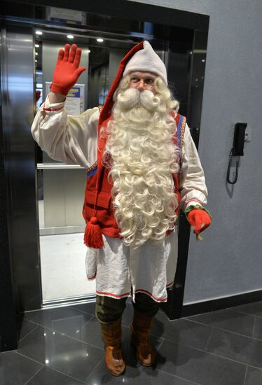 Finnish Santa Claus Joulupukki visits Chelyabinsk