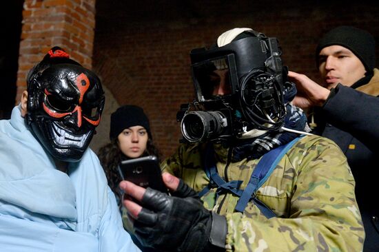 Actors on set of Russian interactive movie Uncovered in Kazan