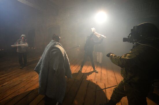 Actors on set of Russian interactive movie Uncovered in Kazan