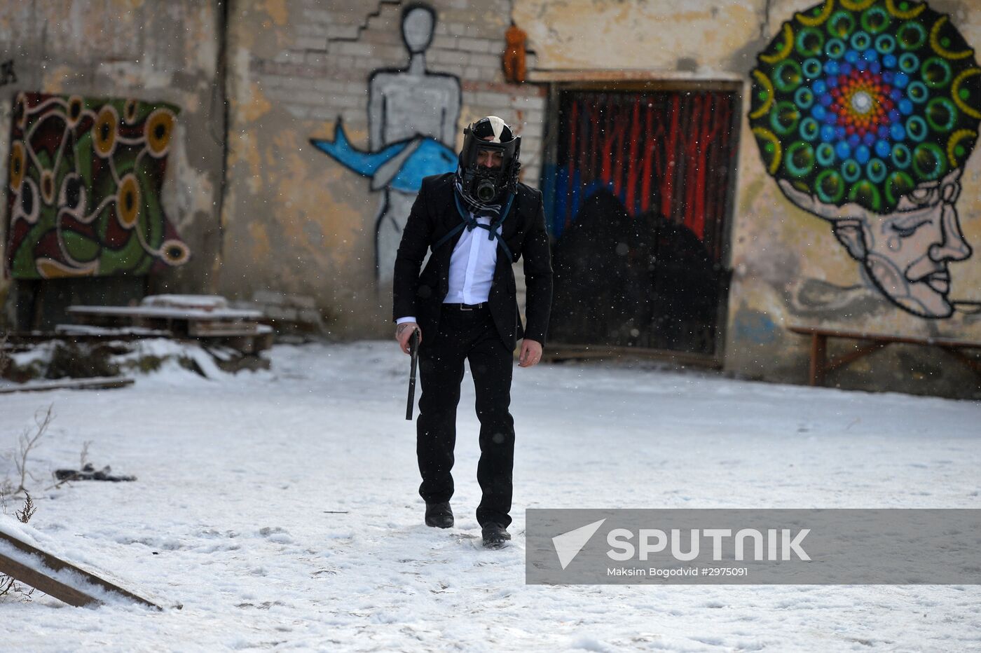 Actors on set of Russian interactive movie Uncovered in Kazan