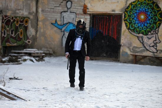 Actors on set of Russian interactive movie Uncovered in Kazan