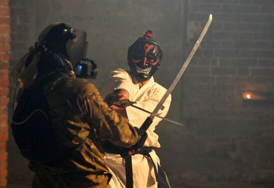 Actors on set of Russian interactive movie Uncovered in Kazan