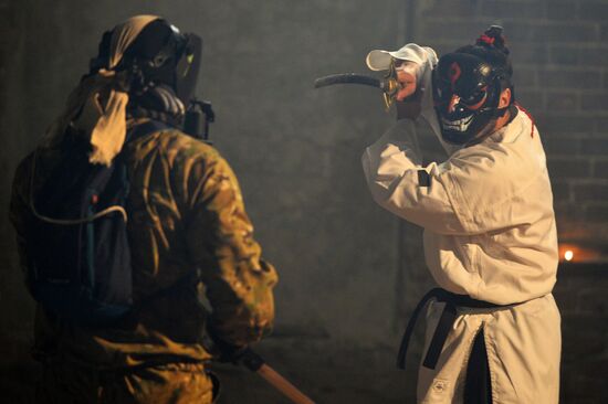 Actors on set of Russian interactive movie Uncovered in Kazan