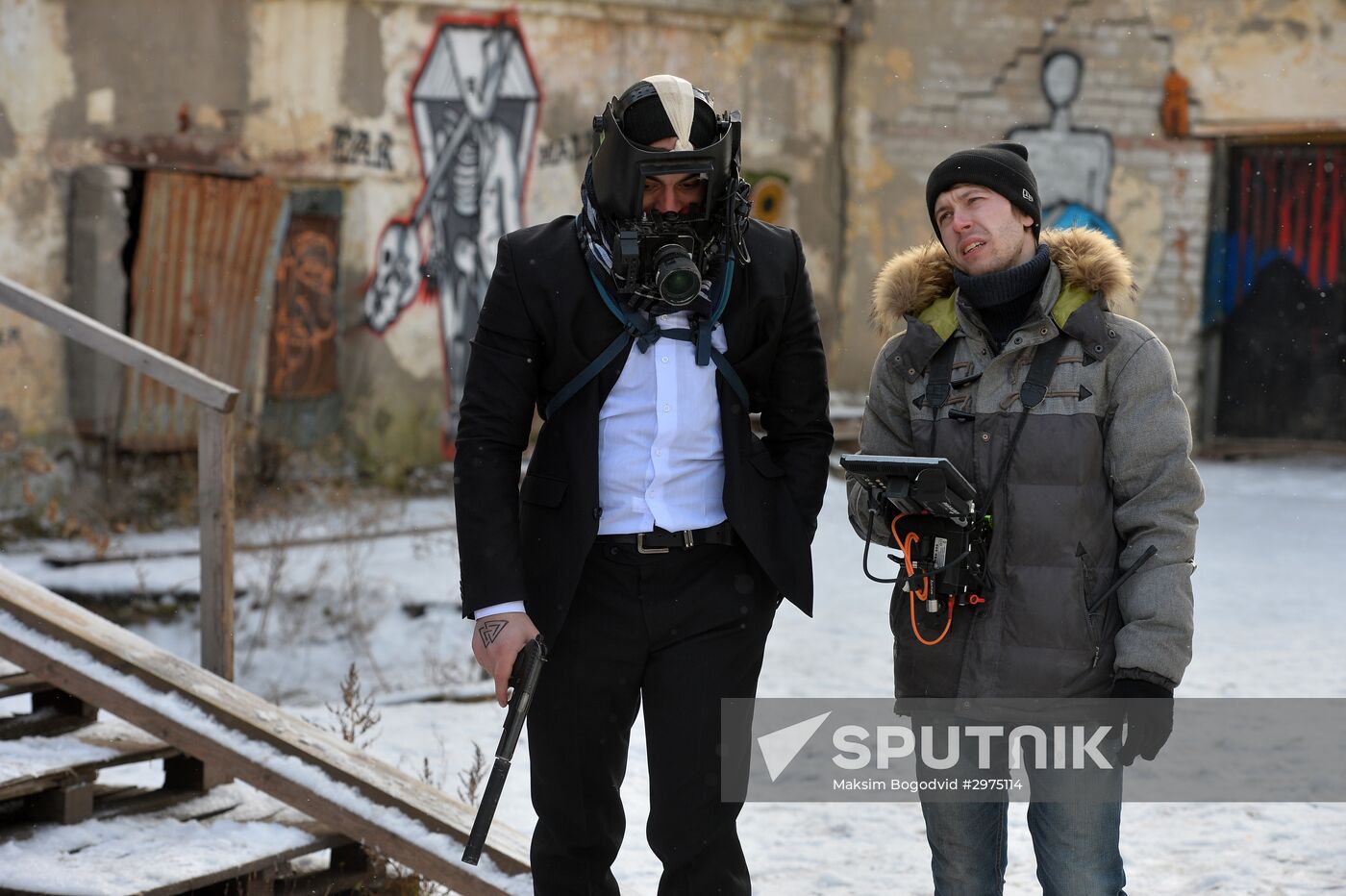 Actors on set of Russian interactive movie Uncovered in Kazan