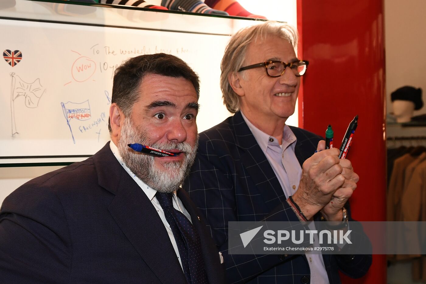 Anniversary of first Paul Smith store opening at Moscow's GUM