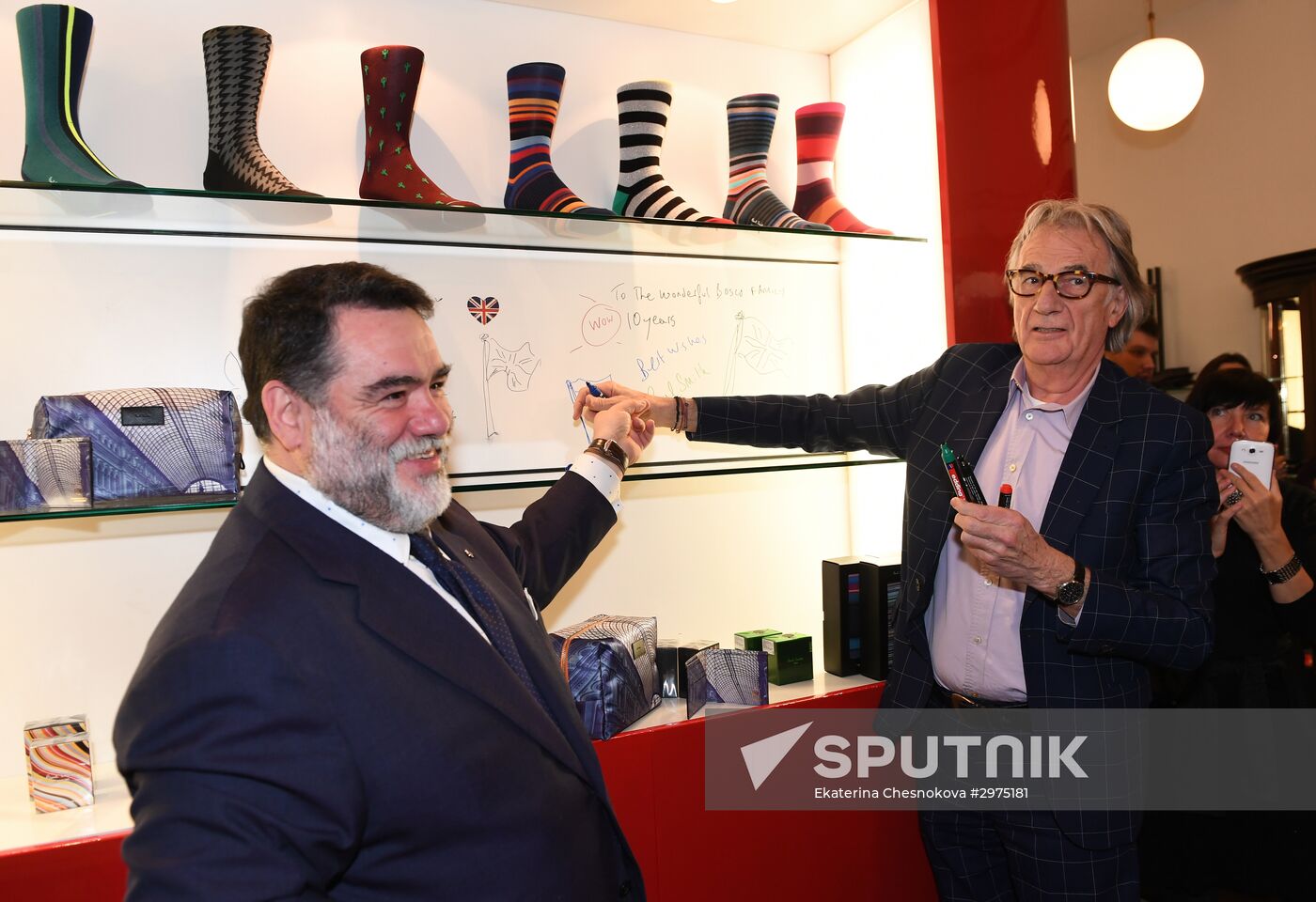 Anniversary of first Paul Smith store opening at Moscow's GUM