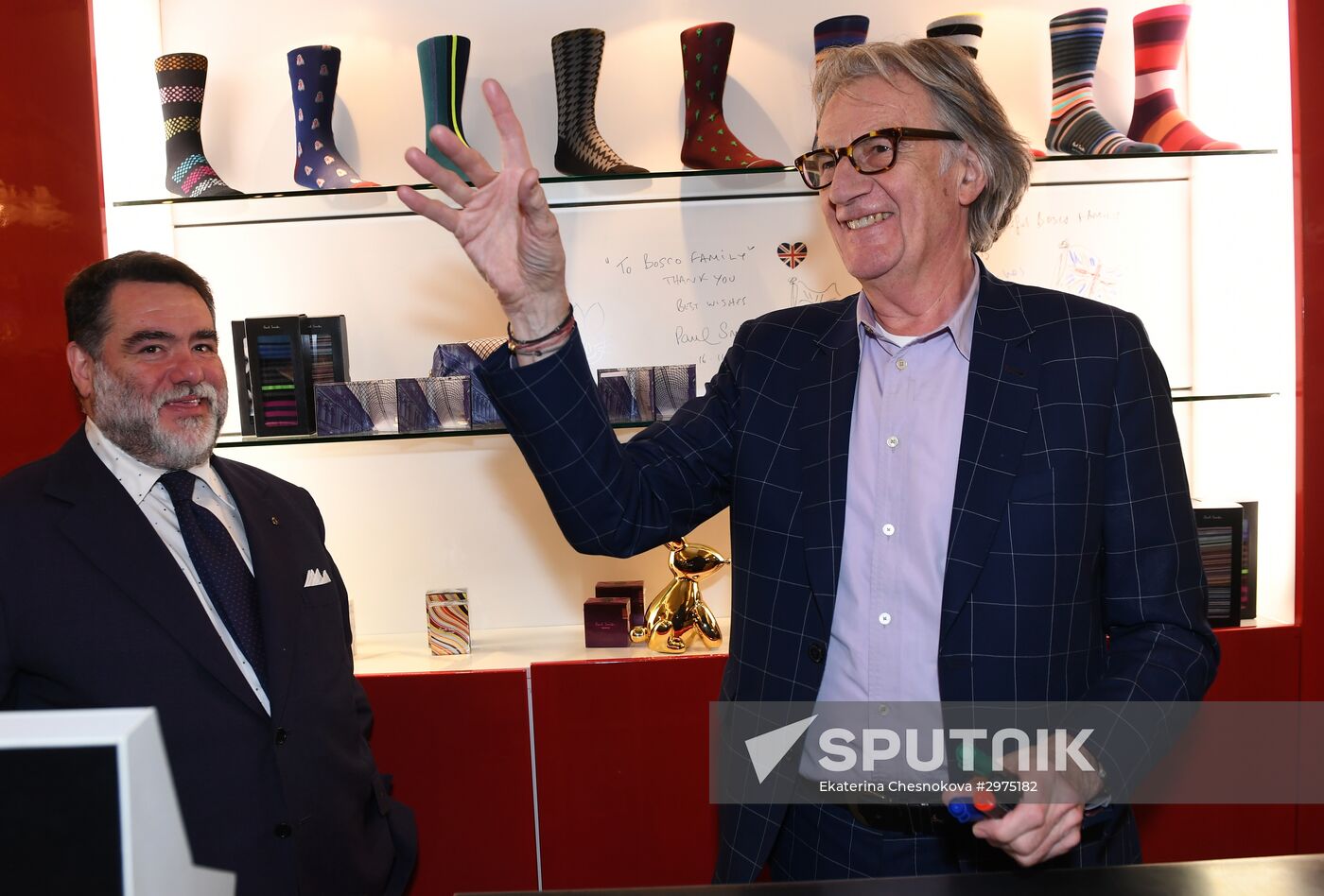Anniversary of first Paul Smith store opening at Moscow's GUM