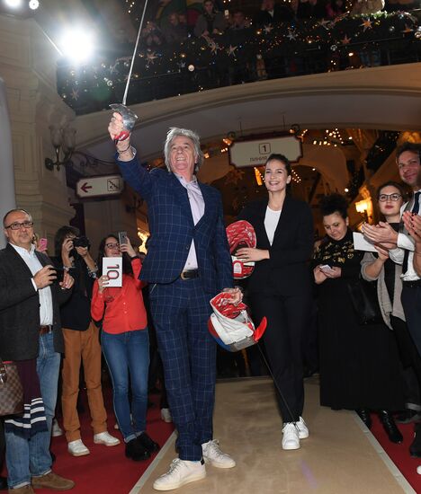 Anniversary of first Paul Smith store opening at Moscow's GUM