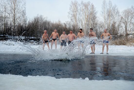 Polar Bear winter swimming club in Yekaterinburg