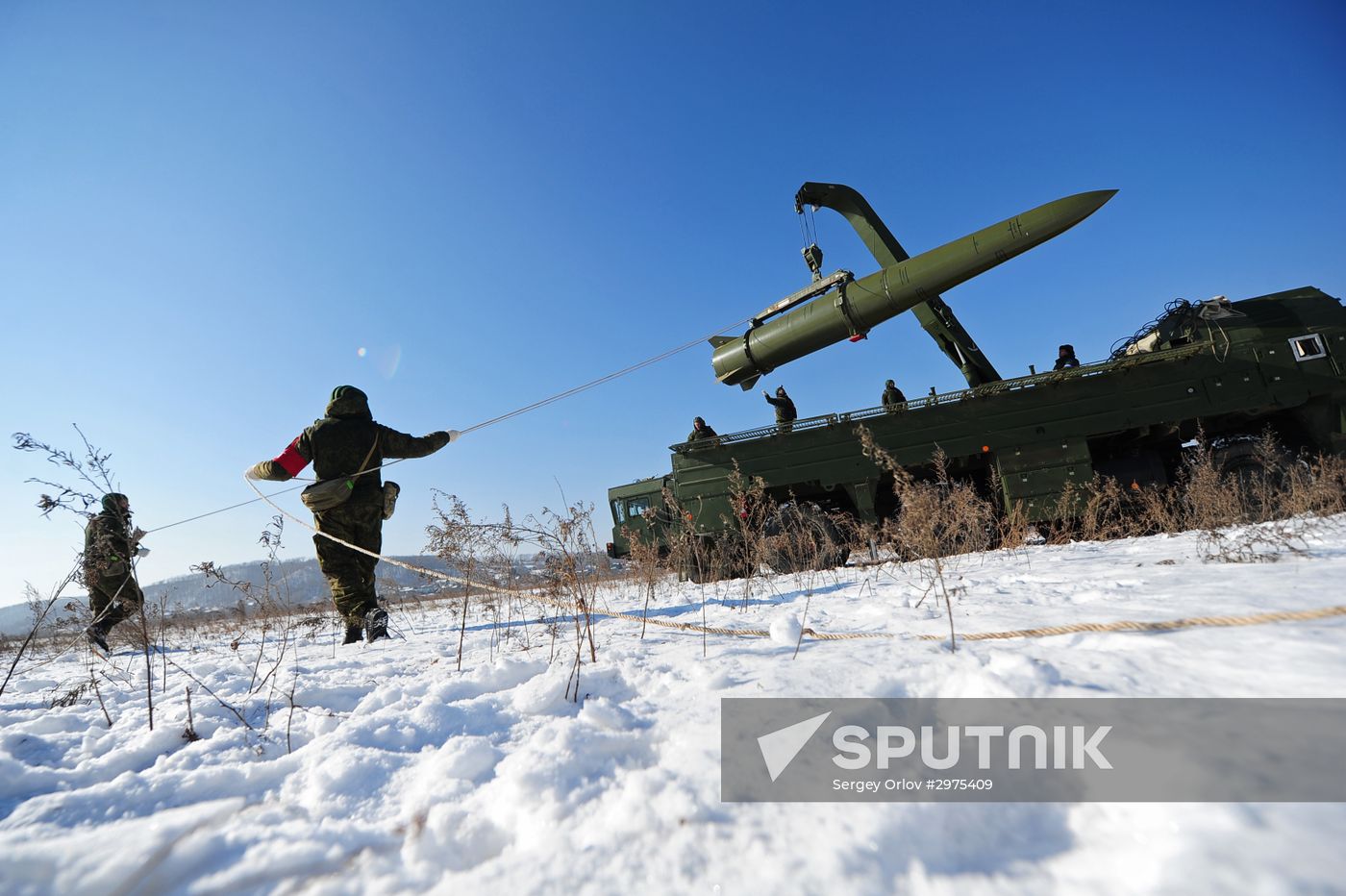 Missile and artillery units of the Fifth Russian Army train in the Primorye Territory