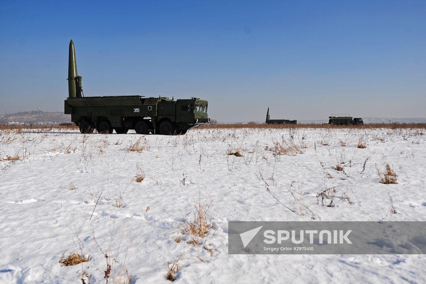 Missile and artillery units of the fifth army of Eastern Military District exercise in Primorski Krai