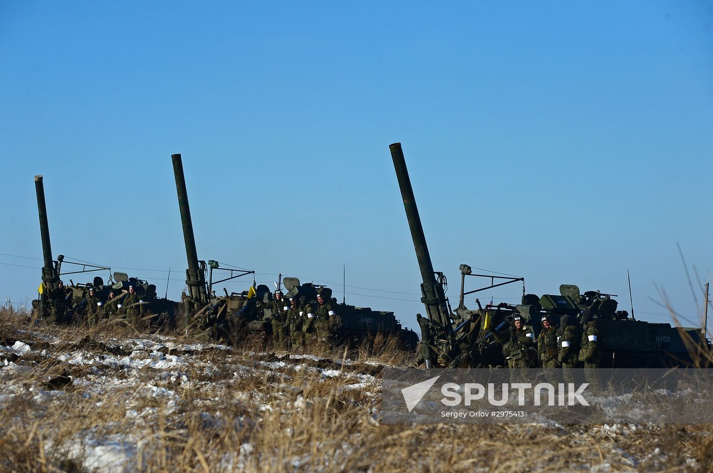 Missile and artillery units of the fifth army of Eastern Military District exercise in Primorski Krai