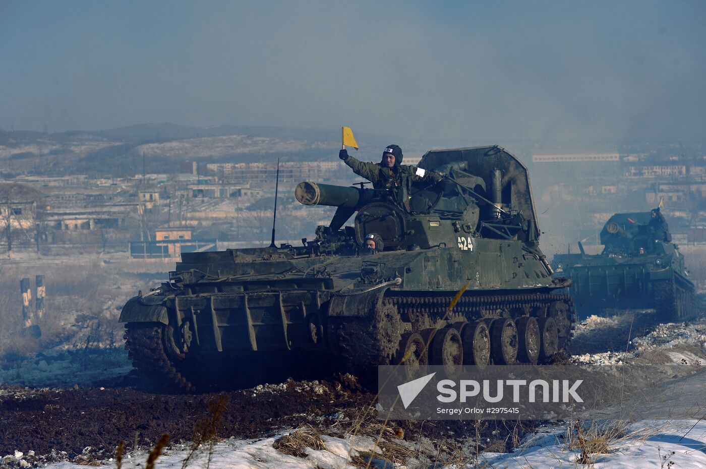 Missile and artillery units of the fifth army of Eastern Military District exercise in Primorski Krai