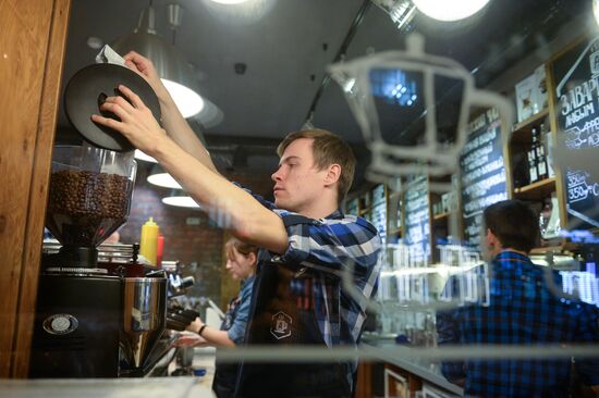 Russiano coffee appeared in Russian cafes