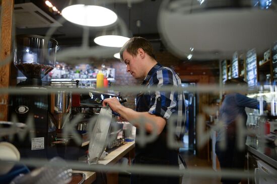 Russiano coffee appeared in Russian cafes