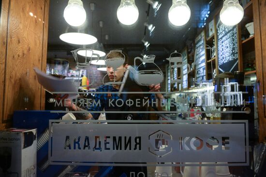Russiano coffee appeared in Russian cafes