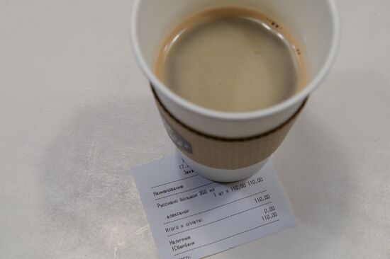 Russiano coffee appeared in Russian cafes
