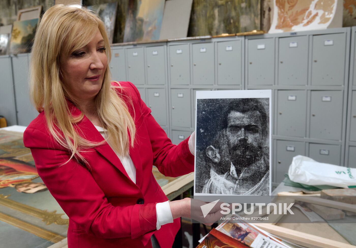Presetation of discovered portrait of Czar Nicholas II at the Stieglitz Art and Industry Academy in St. Petersburg