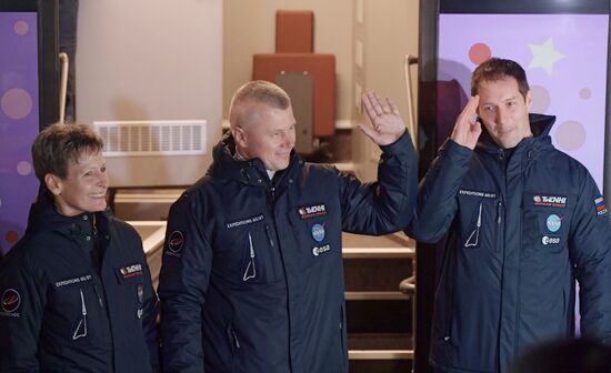 Launch of Soyuz-FG carrier rocket with manual spacecraft Soyuz MC-03 from the Baikonur Cosmodrome