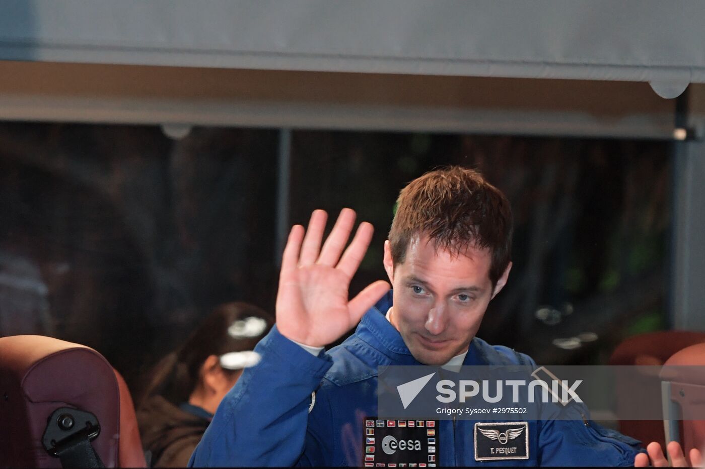 Launch of Soyuz-FG carrier rocket with manual spacecraft Soyuz MC-03 from the Baikonur Cosmodrome