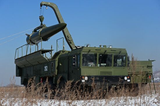 Missile and artillery units of the fifth army of Eastern Military District exercise in Primorski Krai