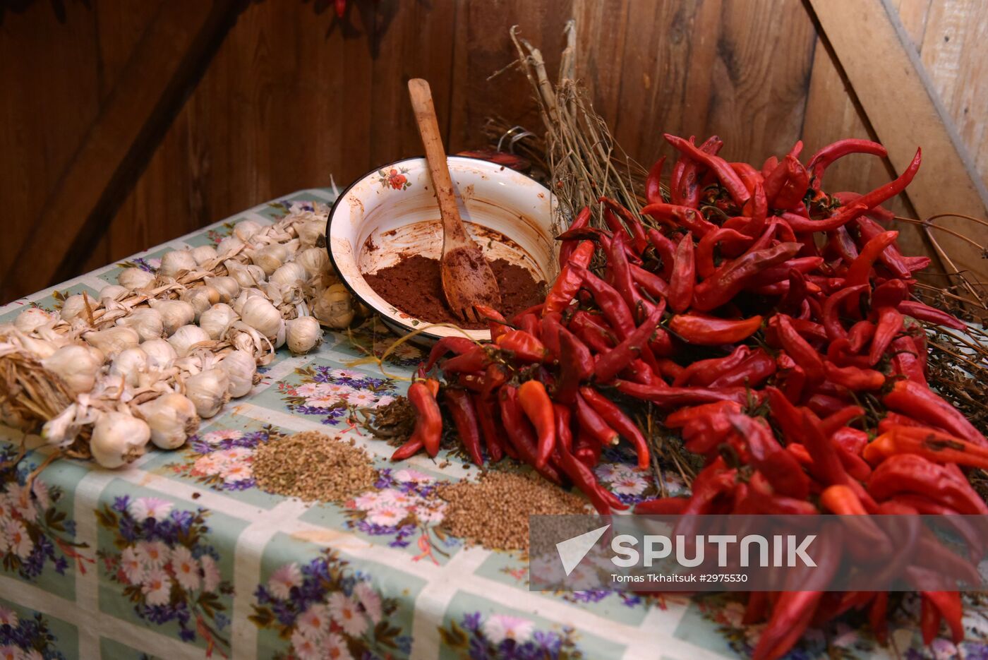 Production of adjika sauce in Abkhazia