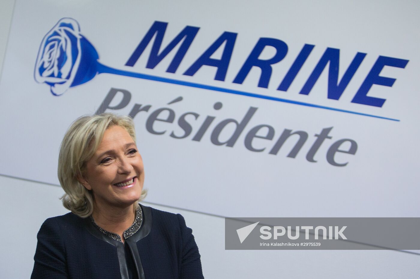Marine Le Pen opens her election headquarters in Paris