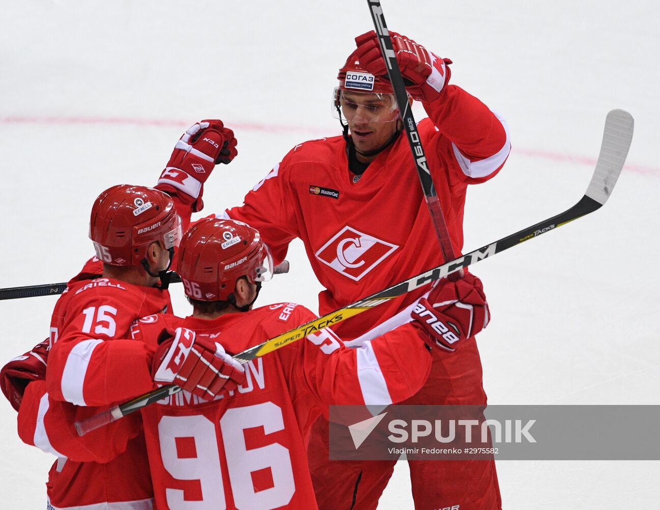 Ice hockey. KHL. Spartak vs. Salavat Yulaev