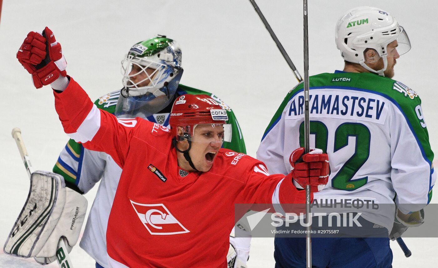 Ice hockey. KHL. Spartak vs. Salavat Yulaev
