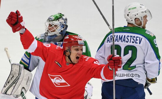 Ice hockey. KHL. Spartak vs. Salavat Yulaev