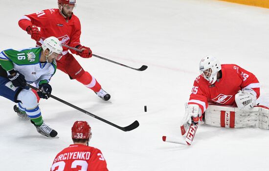 Ice hockey. KHL. Spartak vs. Salavat Yulaev